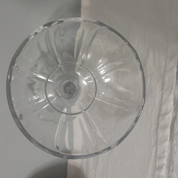 Heavy Clear Colorless Antique Glass Compote/Sherbet Pedestal Candy Dish - Picture 5 of 10